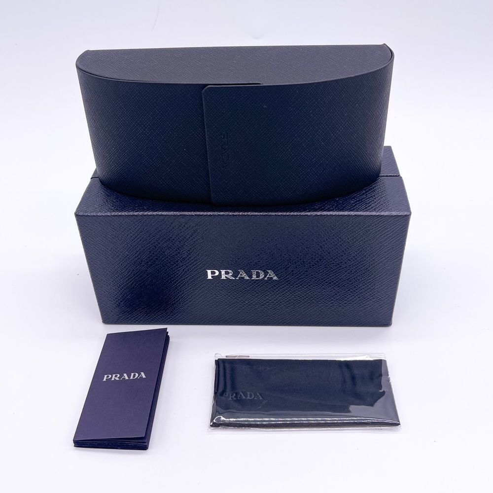 NEW PRADA BLACK CAT EYE SUNGLASSES PR08YS 1AB5S0 EYEWEAR PRADA SPR 08Y BLACK - Picture 10 of 10